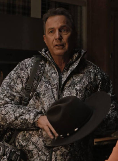 John Dutton Yellowstone Snake Print Jacket