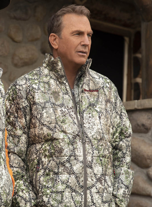 John Dutton Yellowstone Snake Print Jacket