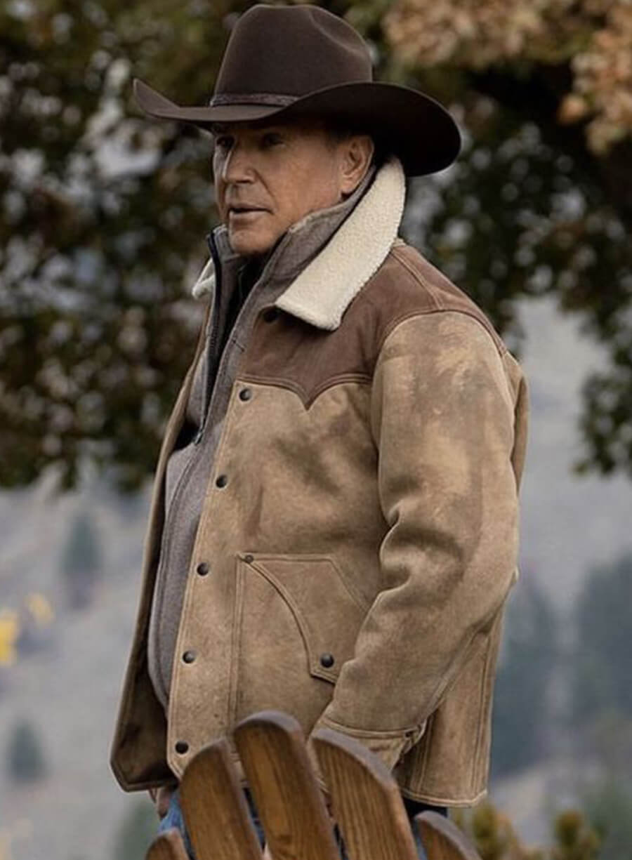 John Dutton Yellowstone Suede Leather Jacket