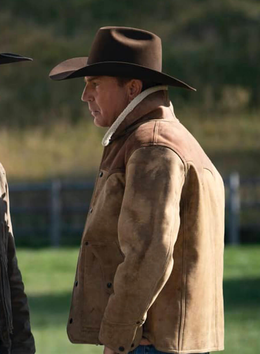 John Dutton Yellowstone Suede Leather Jacket