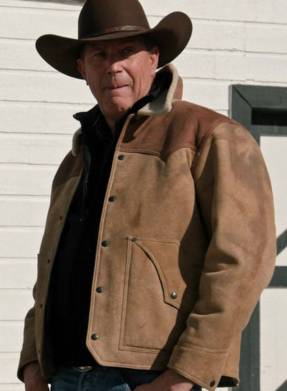John Dutton Yellowstone Suede Leather Jacket