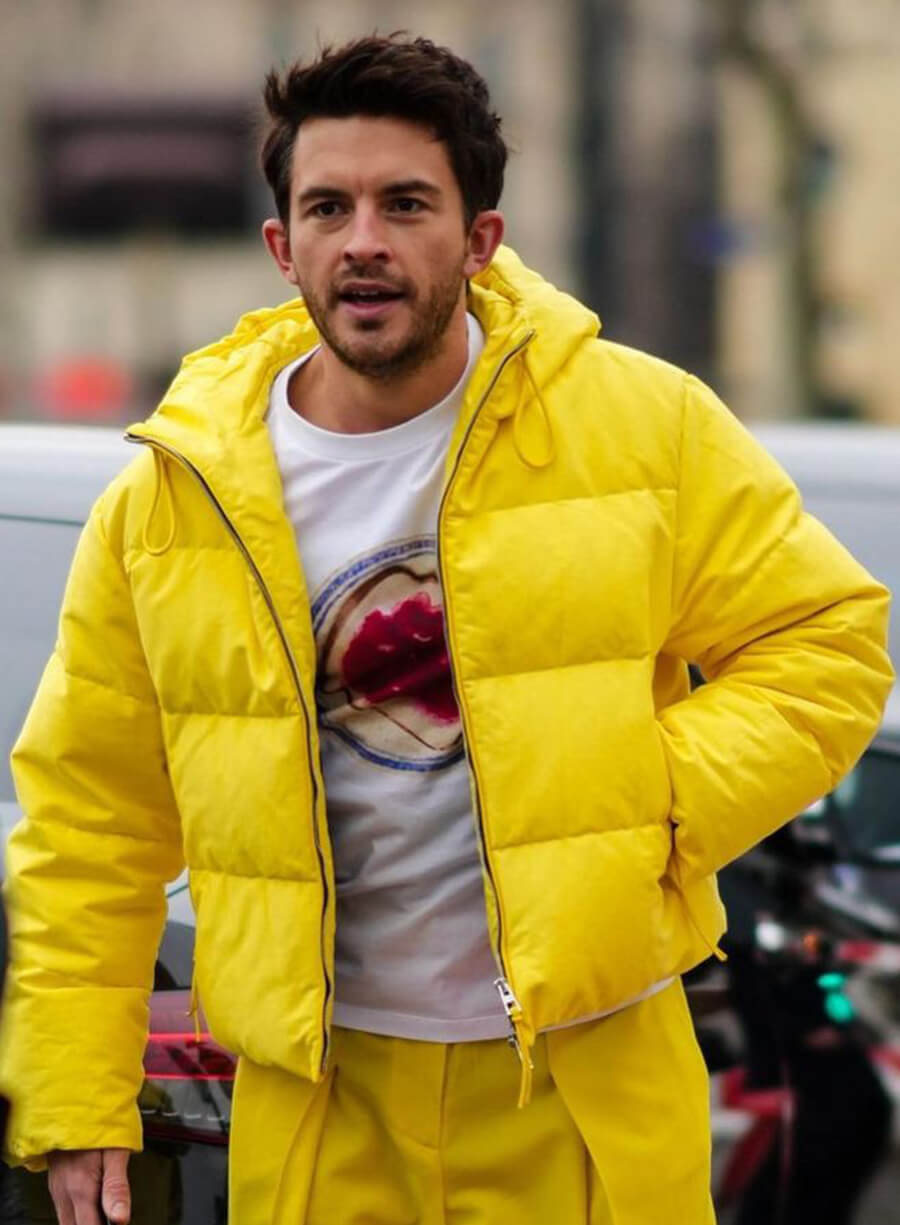 Jonathan Bailey Paris Fashion Week Puffer Jacket