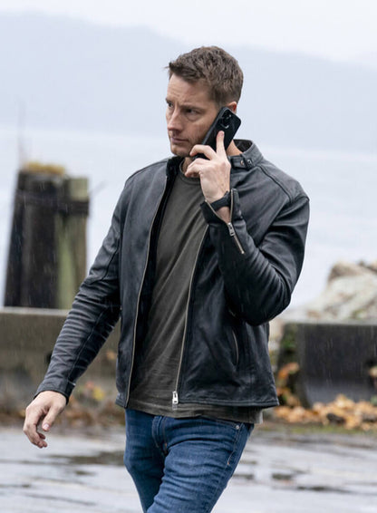 Justin Hartley Tracker S01 Leather Jacket