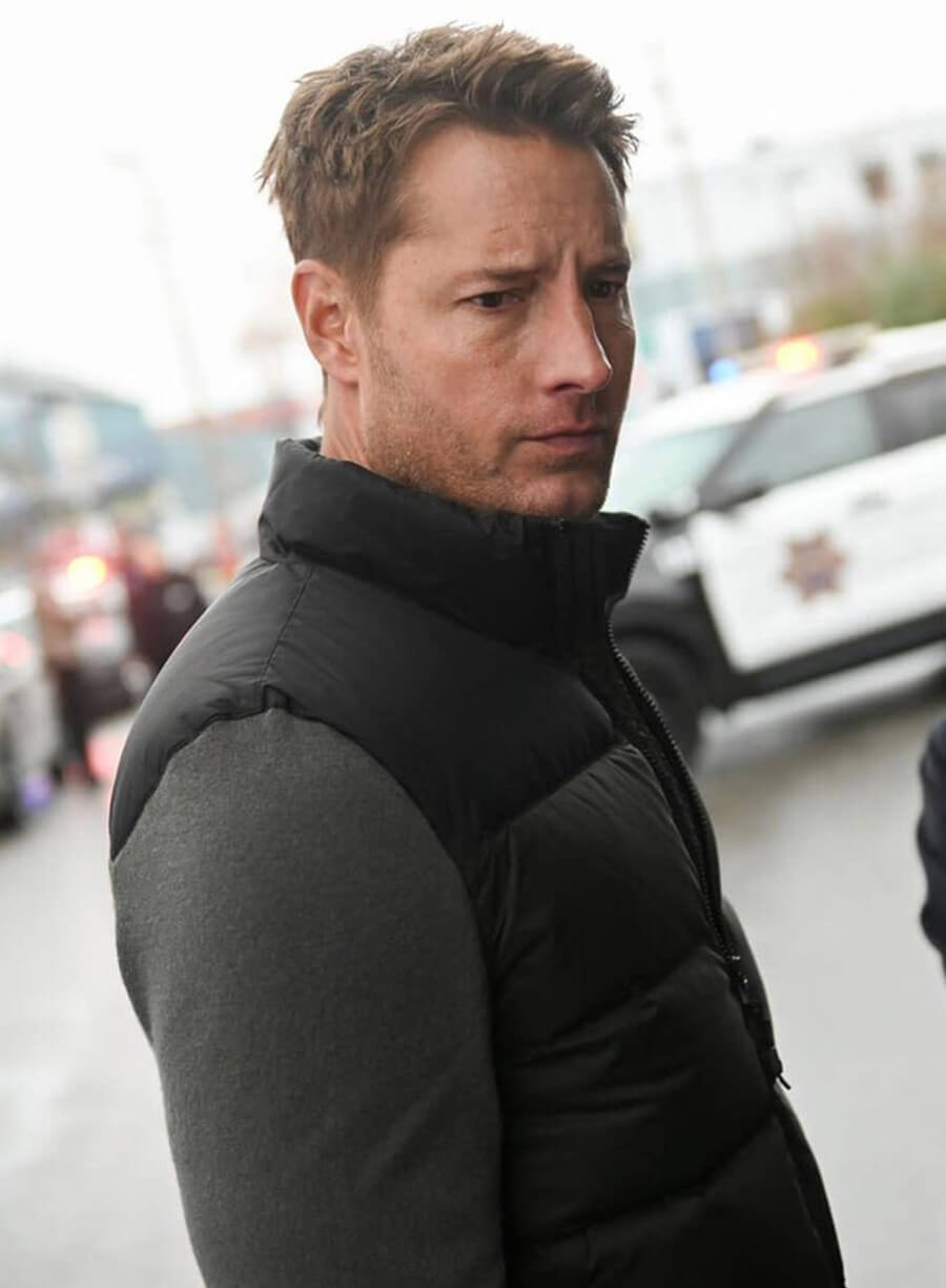 Justin Hartley Tracker S02 Mixed Media Puffer Jacket