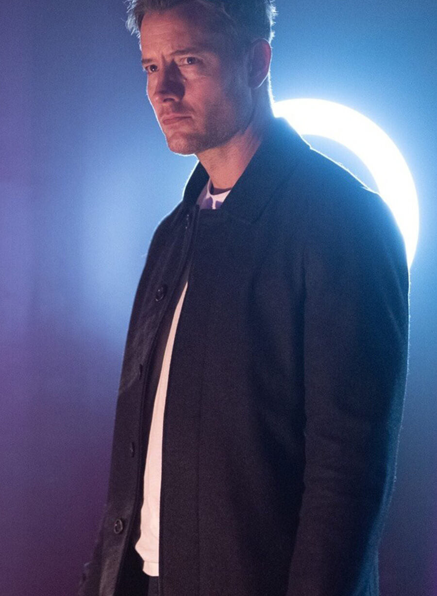 Justin Hartley Tracker S03 Black Coat