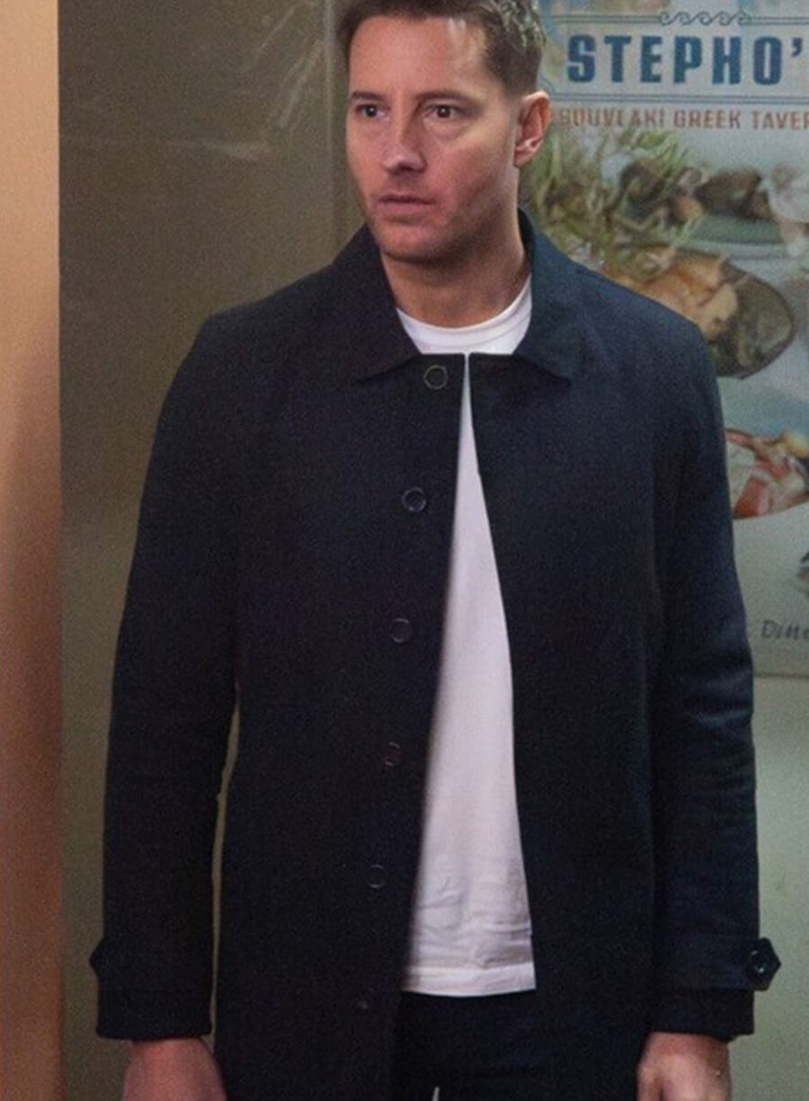 Justin Hartley Tracker S03 Black Coat