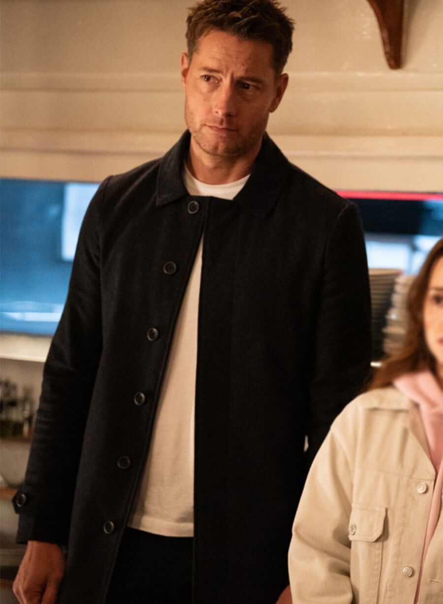 Justin Hartley Tracker S03 Black Coat