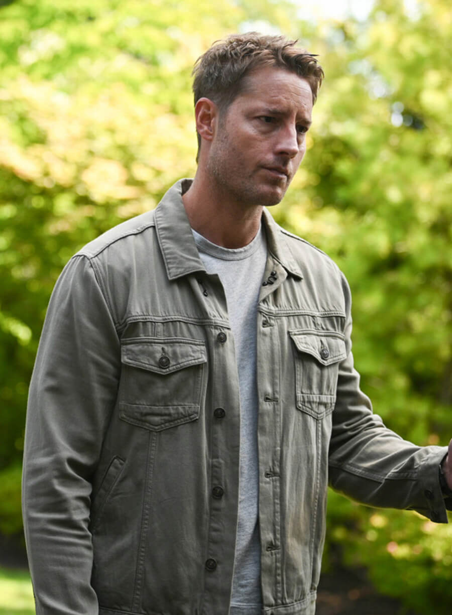 Justin Hartley Tracker Season 03 Green Jacket