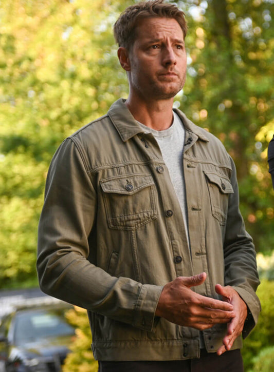Justin Hartley Tracker Season 03 Green Jacket