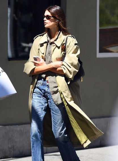 Kaia Gerber Street Style 2026 Trench Coat