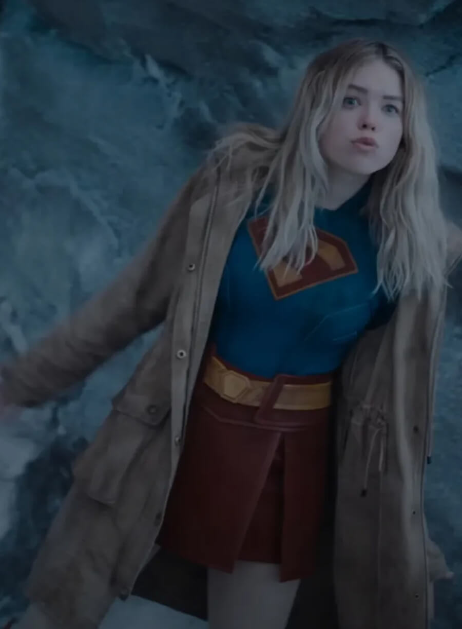 Kara Zor-El Supergirl 2026 Brown Jacket