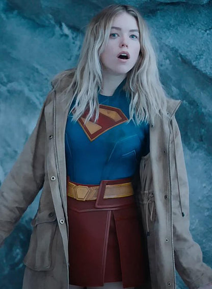 Kara Zor-El Supergirl 2026 Brown Jacket