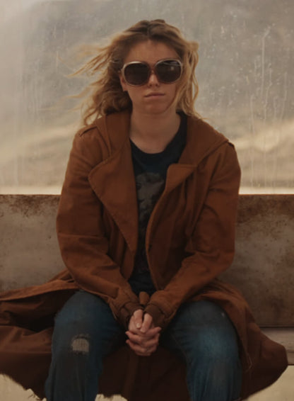 Kara Zor El Supergirl 2026 Brown Hooded Coat