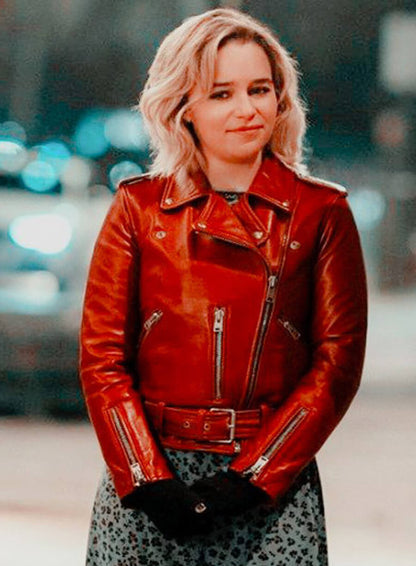 Katarina Andrich Last Christmas Red Jacket