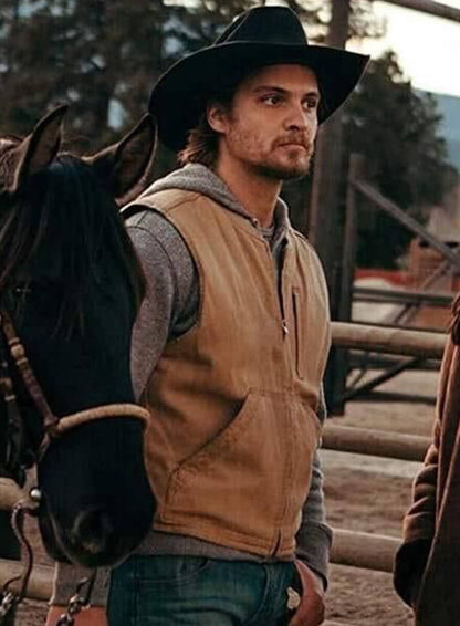 Kayce Dutton Yellowstone Beige Vest