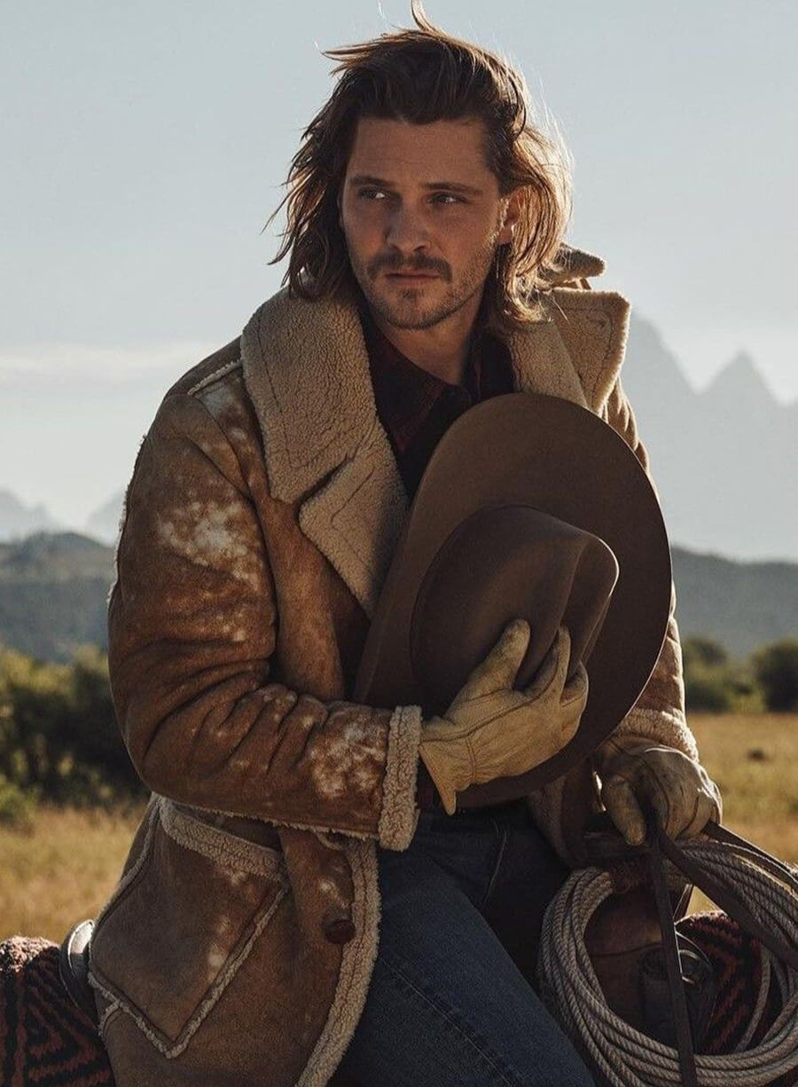 Kayce Dutton Yellowstone Brown Shearling Coat