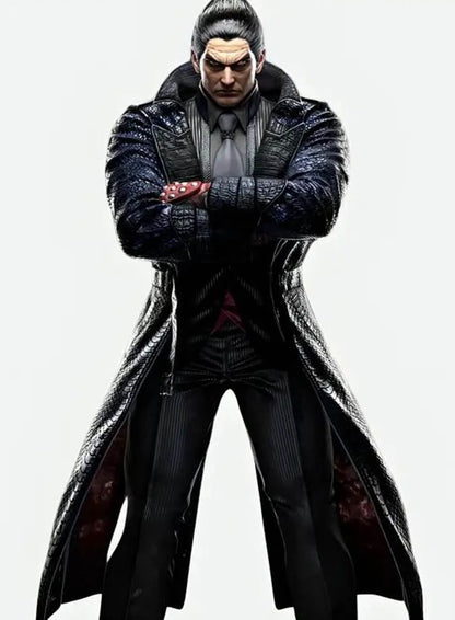 Kazuya Mishima Tekken 8 Purple Cosplay Coat