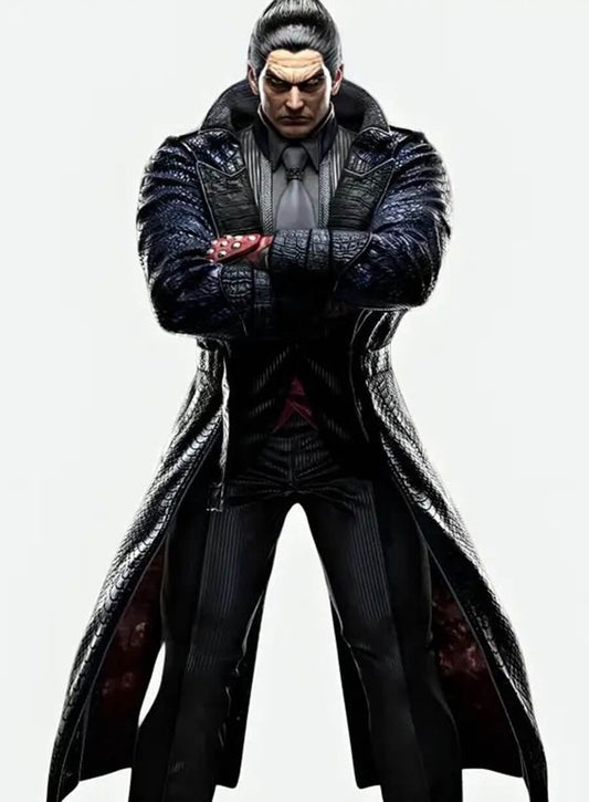 Kazuya Mishima Tekken 8 Purple Cosplay Coat