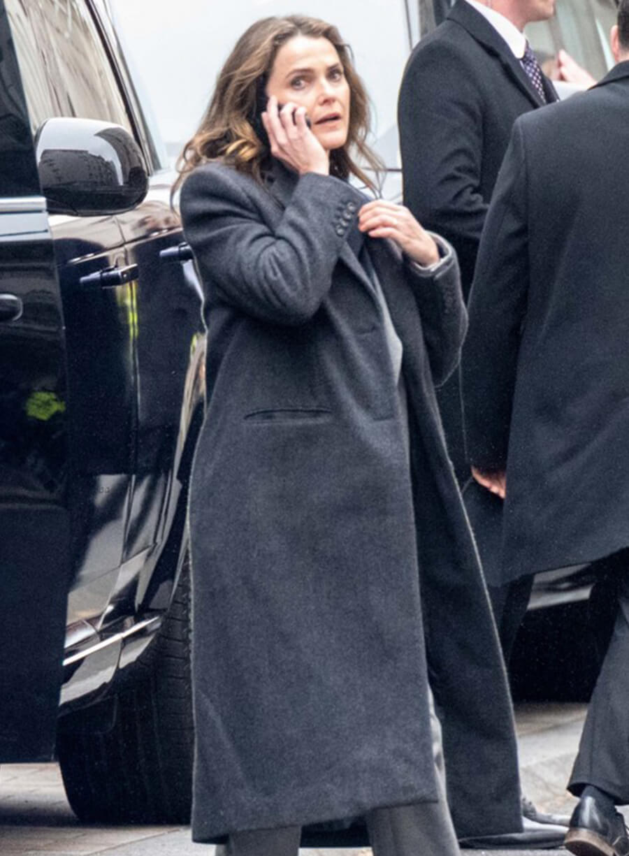 Keri Russell The Diplomat S04 Overcoat