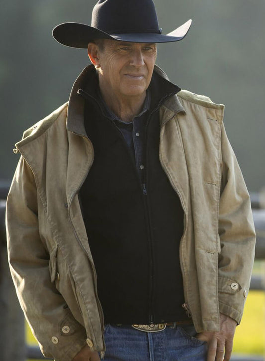Kevin Costner Yellowstone Beige Jacket