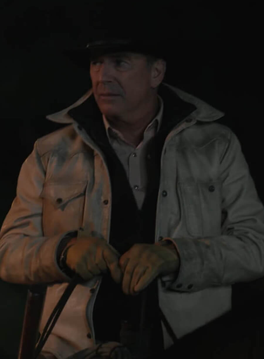 Kevin Costner Yellowstone S05 Leather Jacket