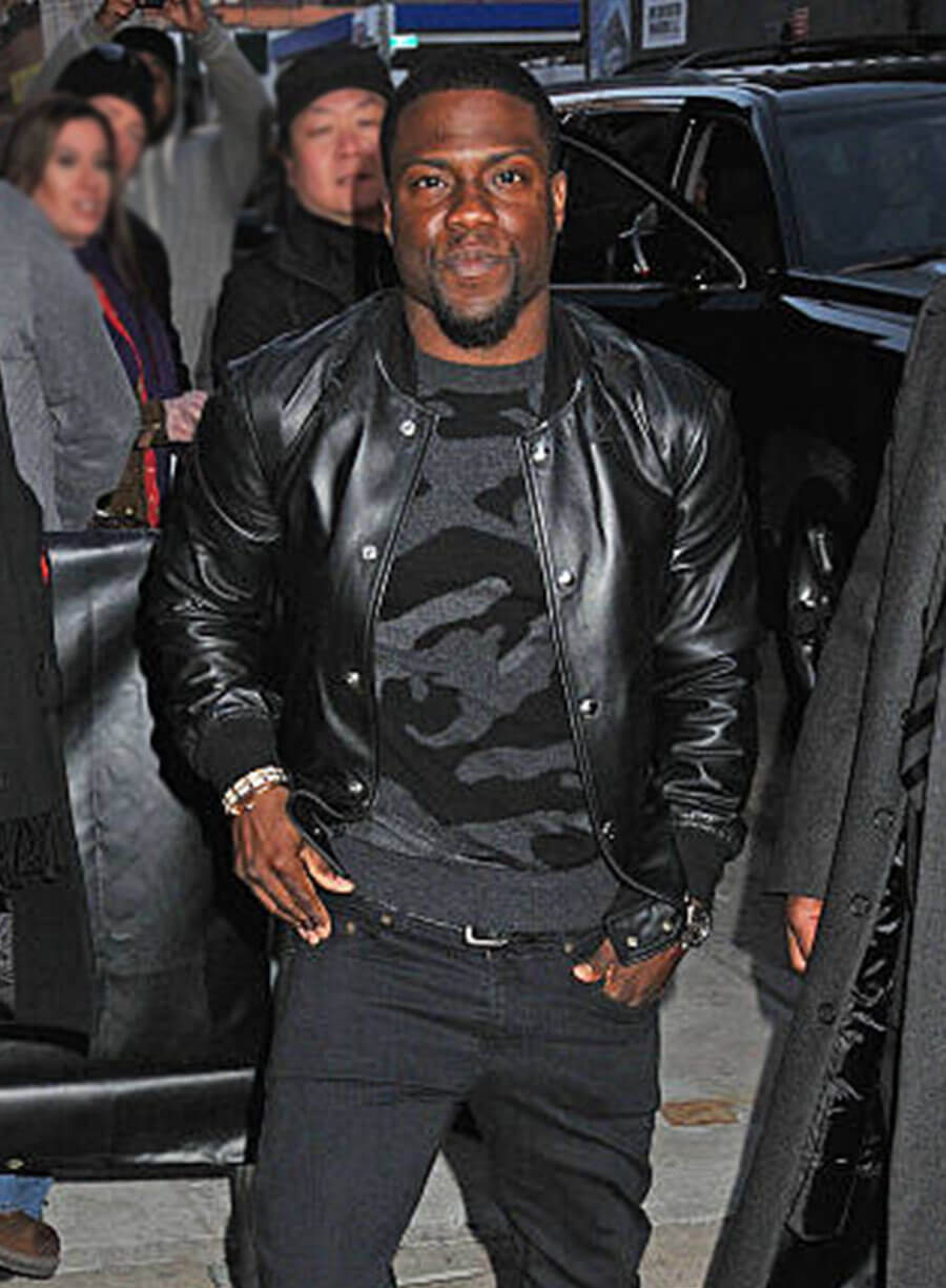 Kevin Hart Leather Varsity Jacket