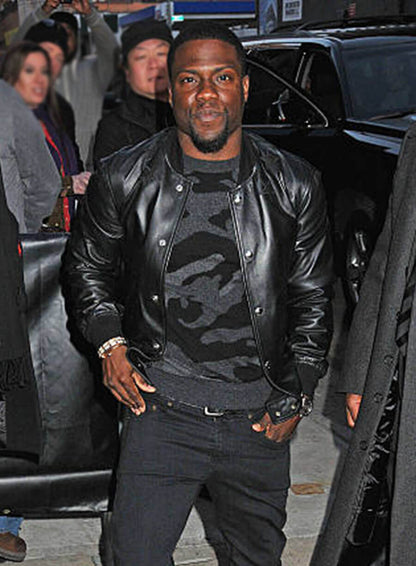 Kevin Hart Leather Varsity Jacket