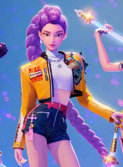 KPop Demon Hunters Rumi Leather Jacket