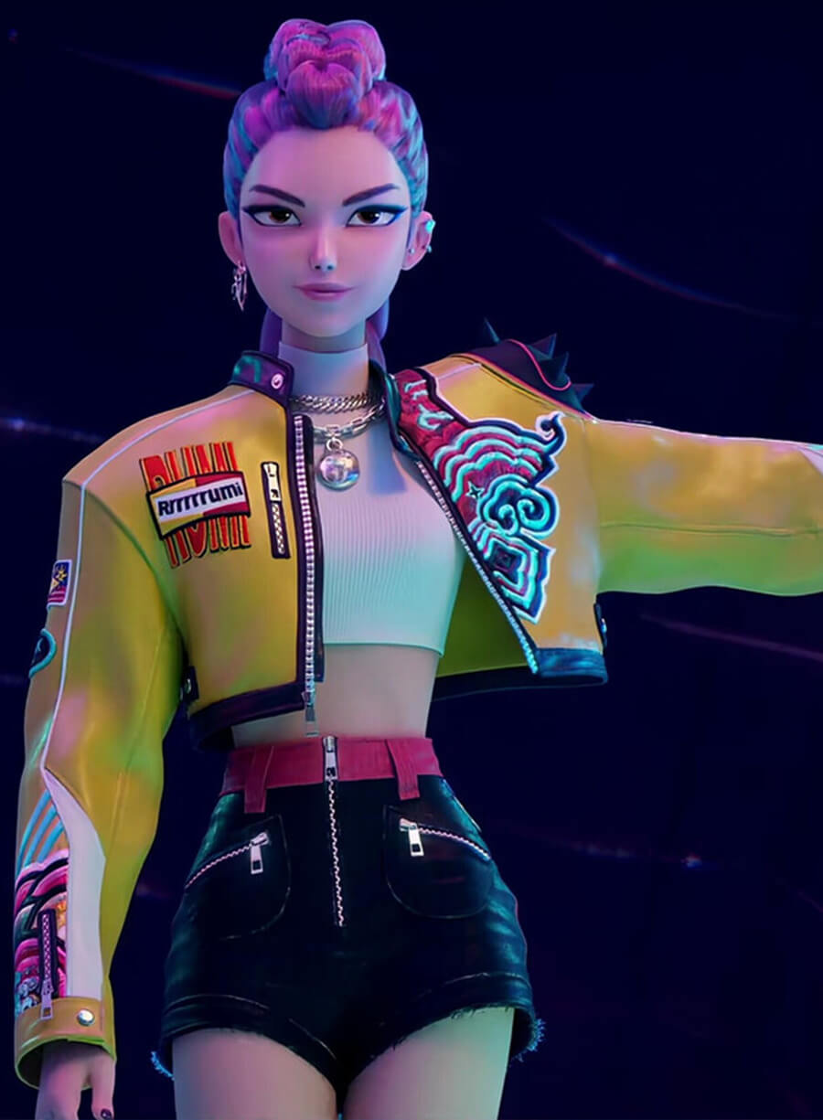 KPop Demon Hunters Rumi Leather Jacket