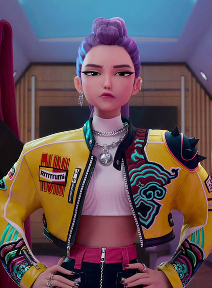KPop Demon Hunters Rumi Leather Jacket