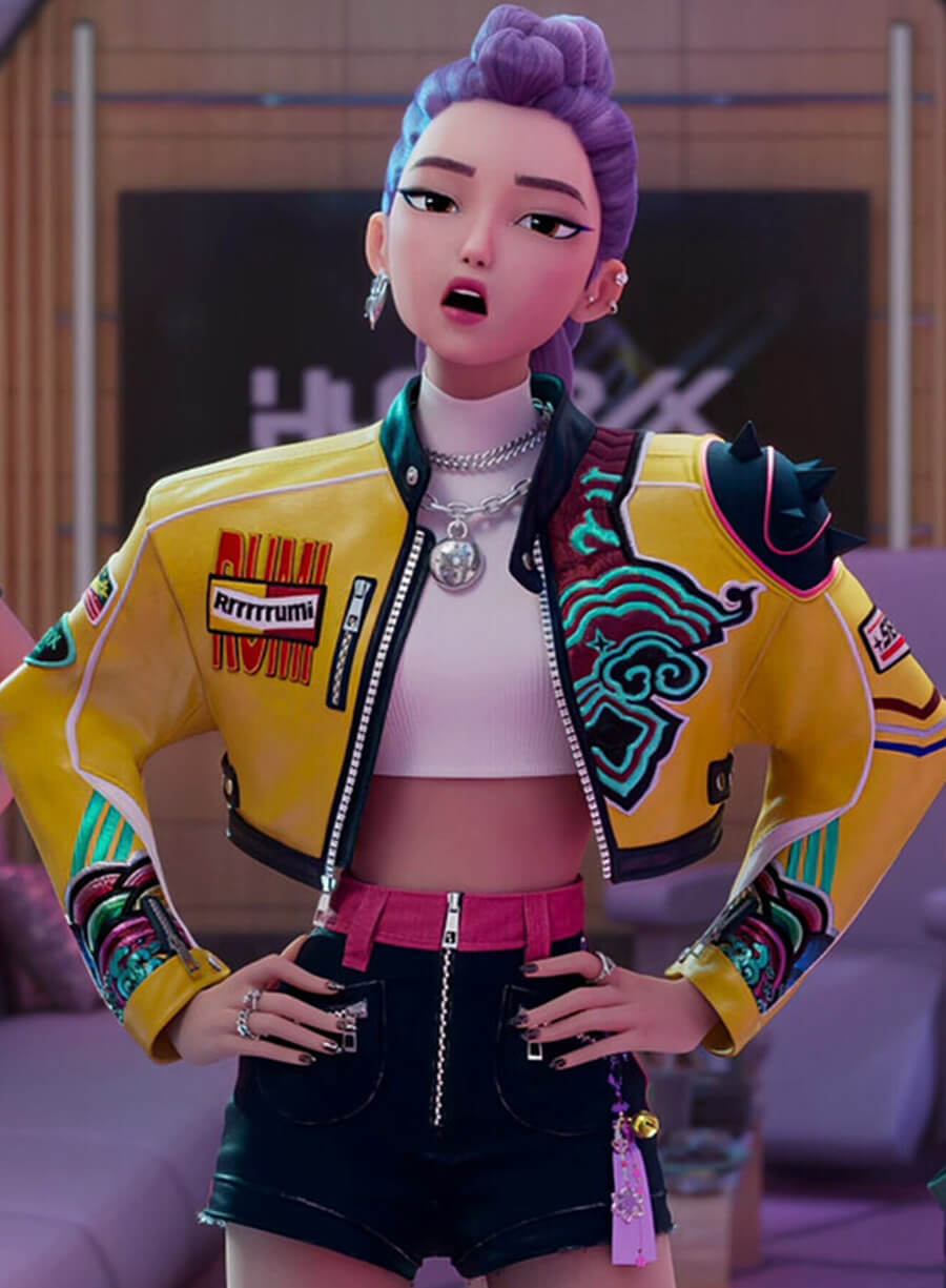 KPop Demon Hunters Rumi Leather Jacket