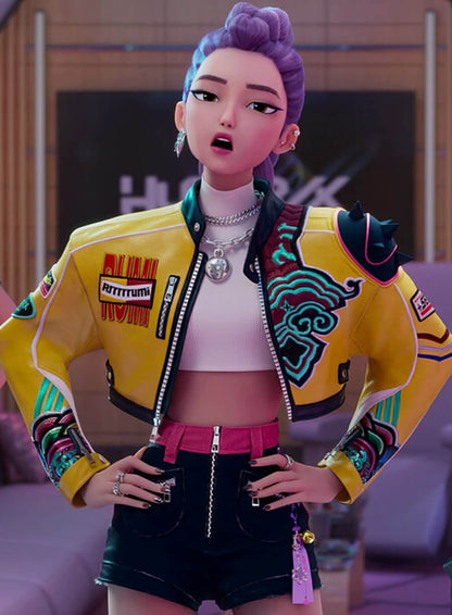 KPop Demon Hunters Rumi Leather Jacket