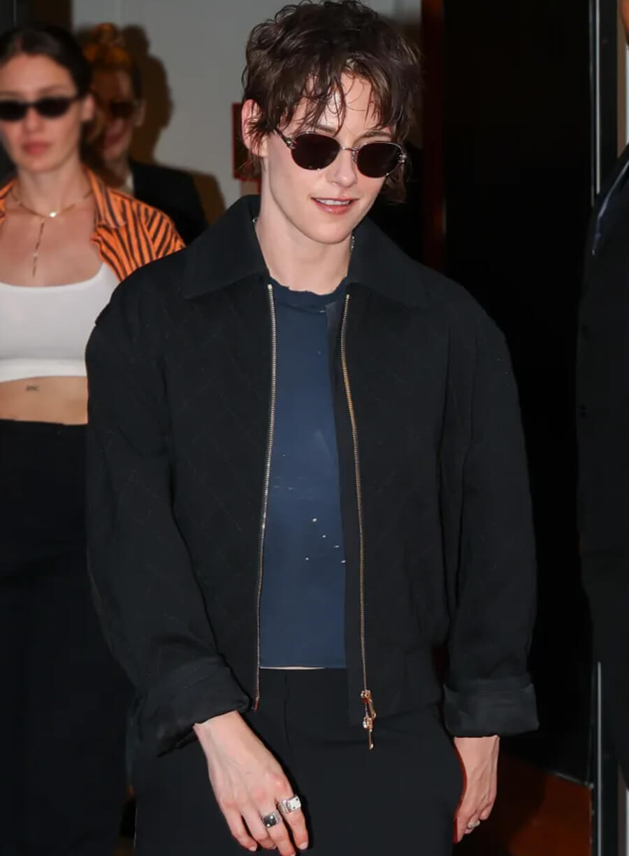 Kristen Stewart Cannes 2026 Bomber Jacket