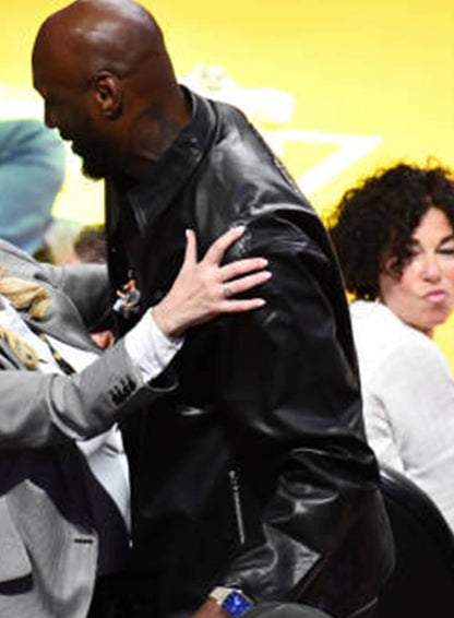 Lamar Odom Black Leather Jacket