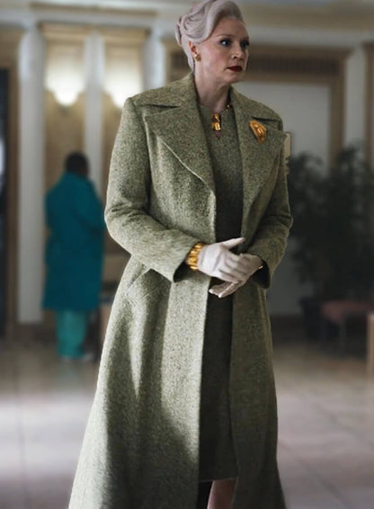 Larissa Weems Wednesday Green Coat