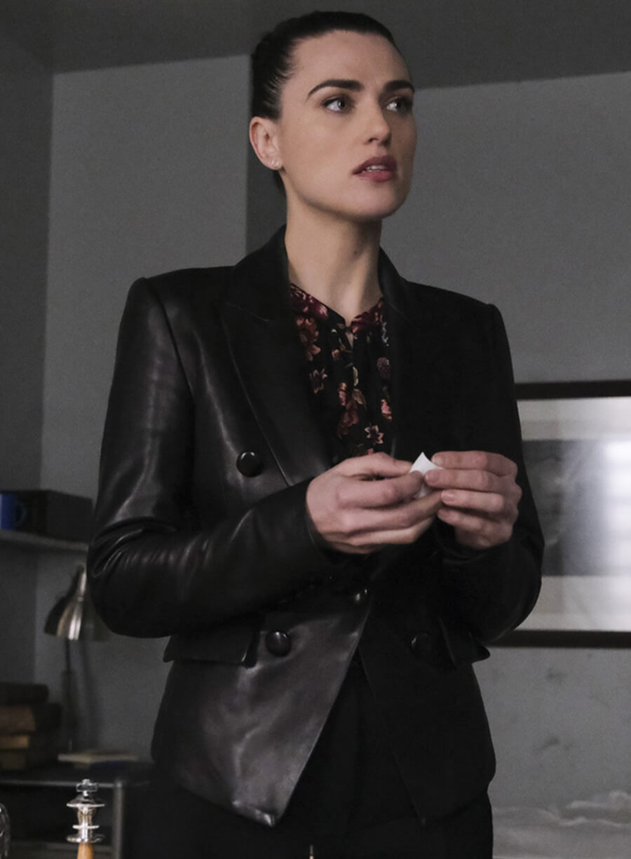Lena Luthor Supergirl Black Leather Blazer