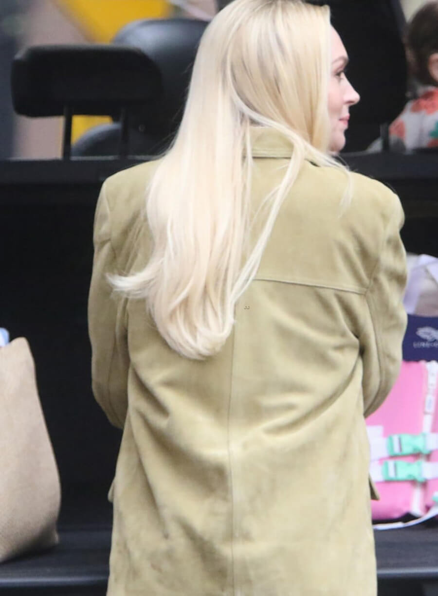 Lindsay Lohan Count My Lies Suede Blazer