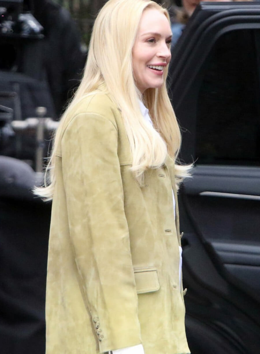 Lindsay Lohan Count My Lies Suede Blazer