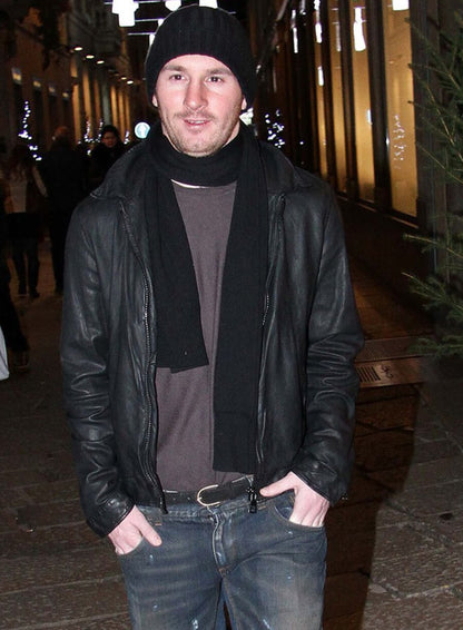 Lionel Messi Milan 2010 Leather Jacket