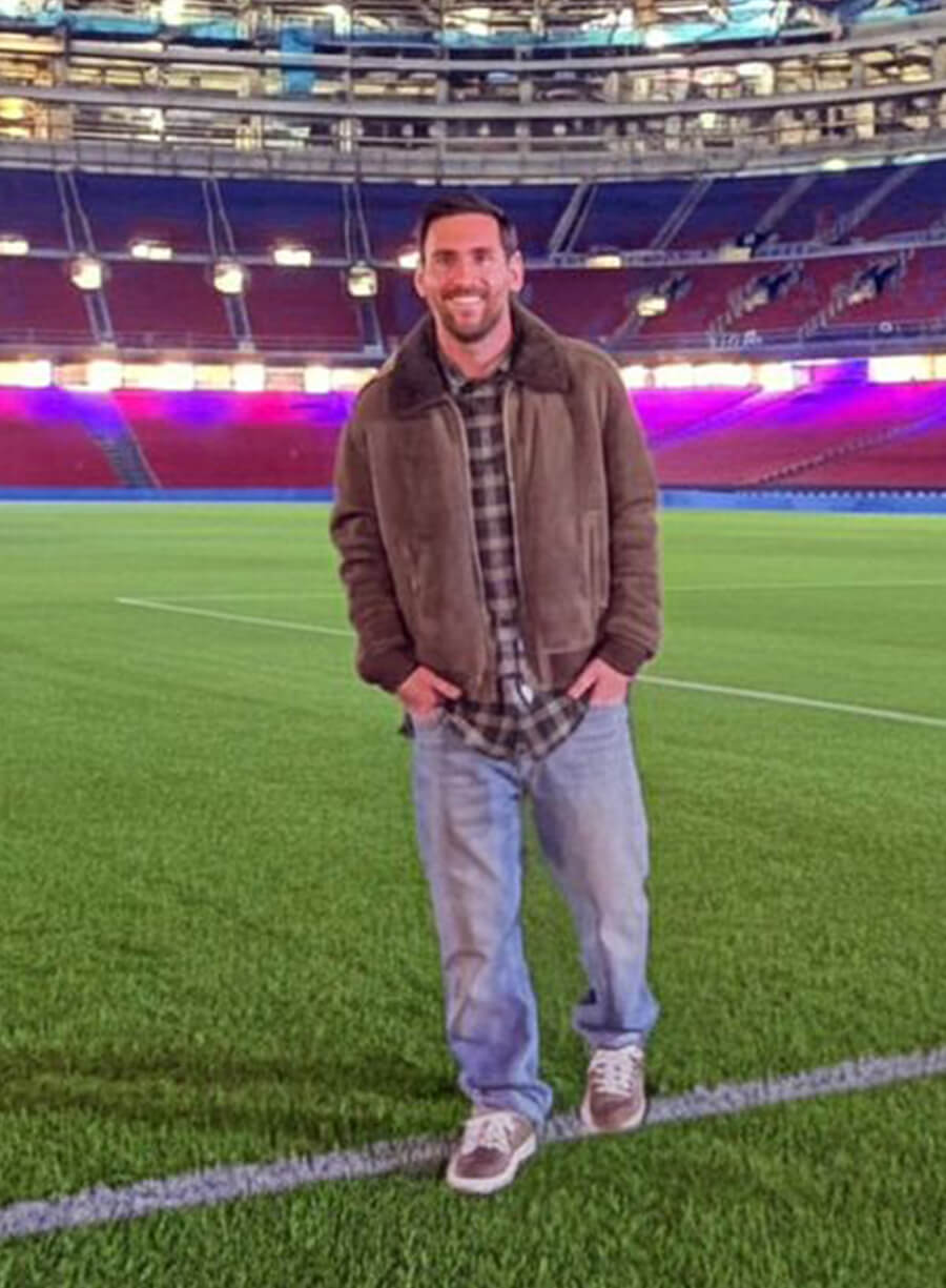 Lionel Messi Spotify Camp Nou Suede Jacket