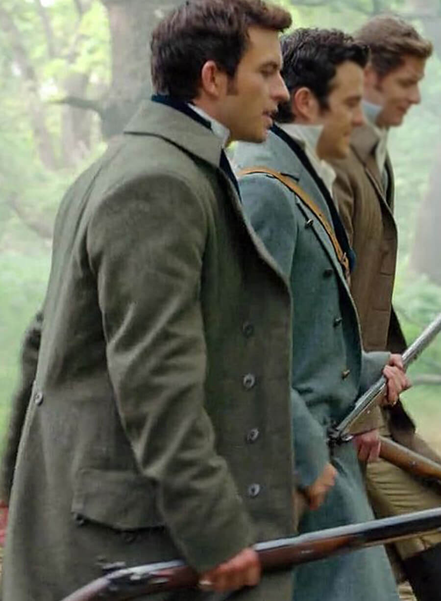 Lord Anthony Bridgerton Grey Trench Coat