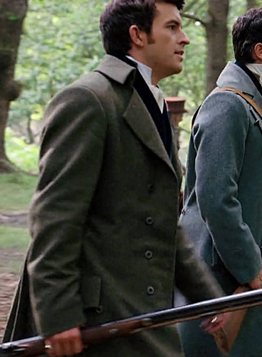 Lord Anthony Bridgerton Grey Trench Coat