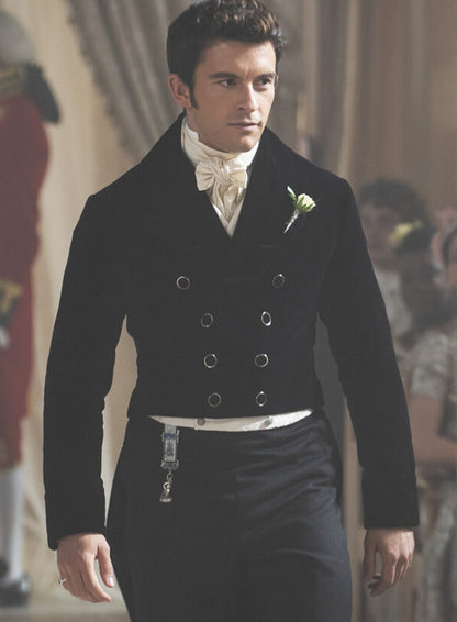 Lord Anthony Bridgerton S02 Black Tailcoat