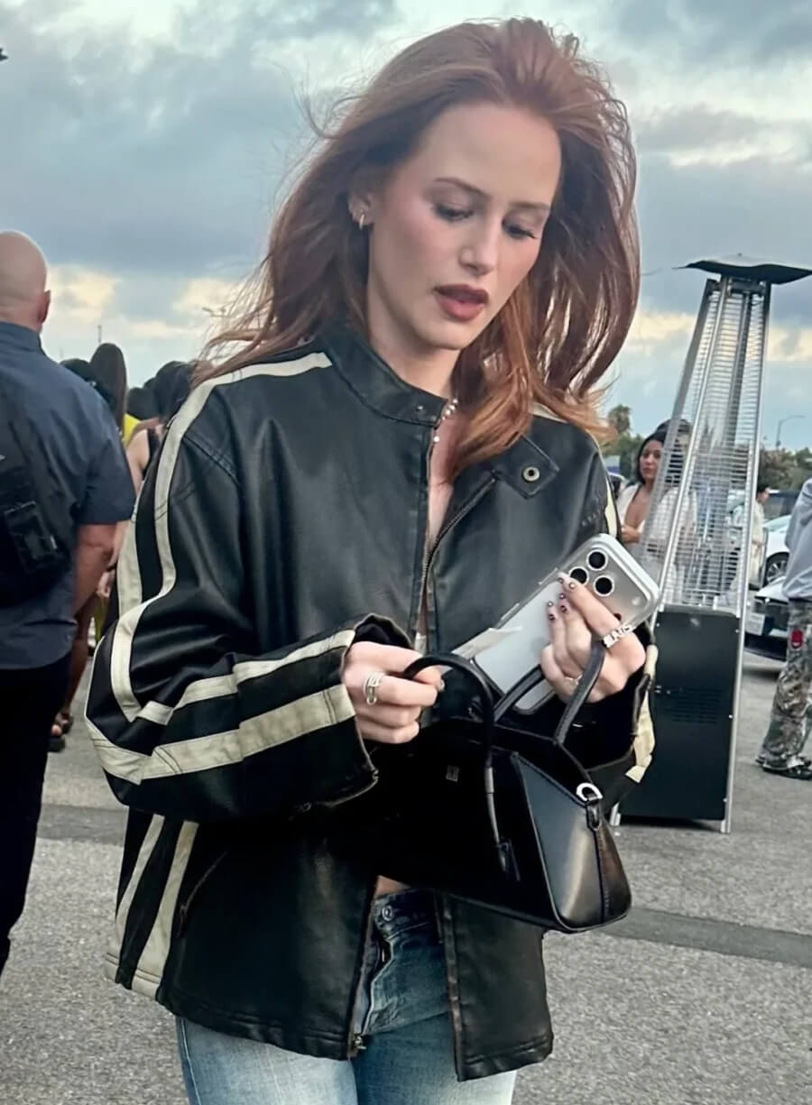 Madelaine Petsch Ariana Grande Concert Leather Jacket