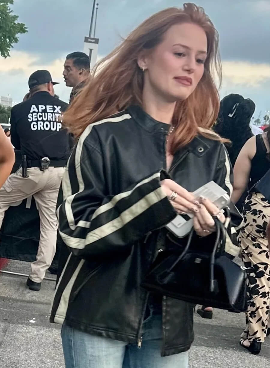 Madelaine Petsch Ariana Grande Concert Leather Jacket