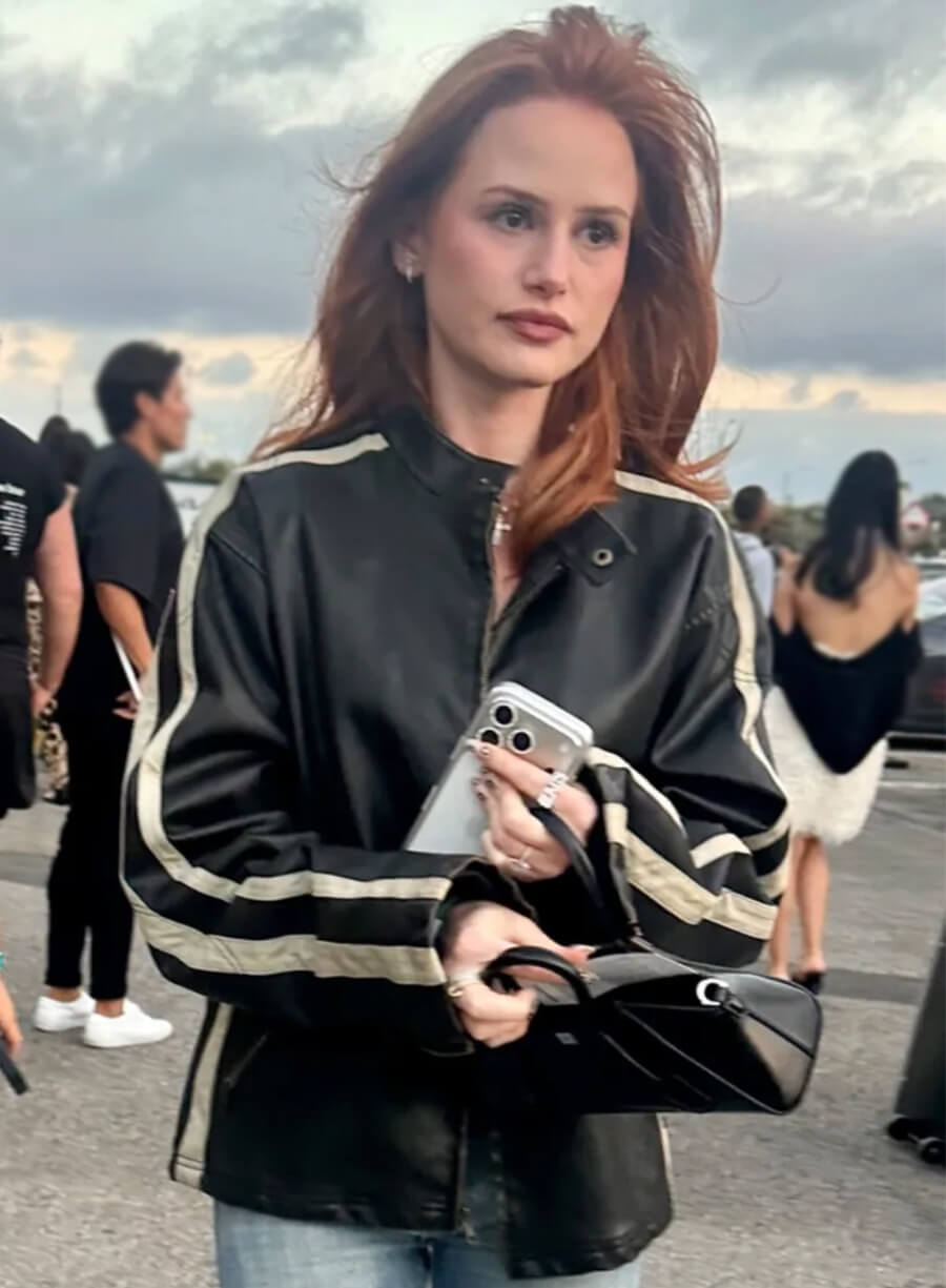 Madelaine Petsch Ariana Grande Concert Leather Jacket