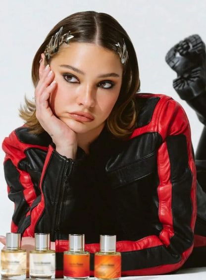 Madelyn Cline 2026 Fashion Campaign Biker Jacket