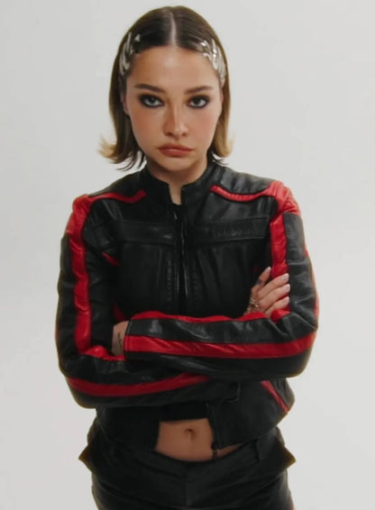 Madelyn Cline 2026 Fashion Campaign Biker Jacket