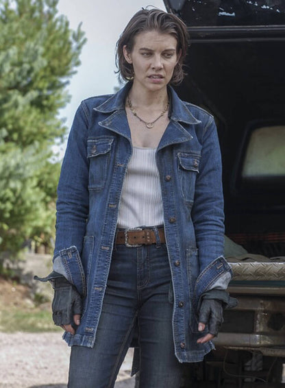 Maggie Greene The Walking Dead: Dead City Denim Coat