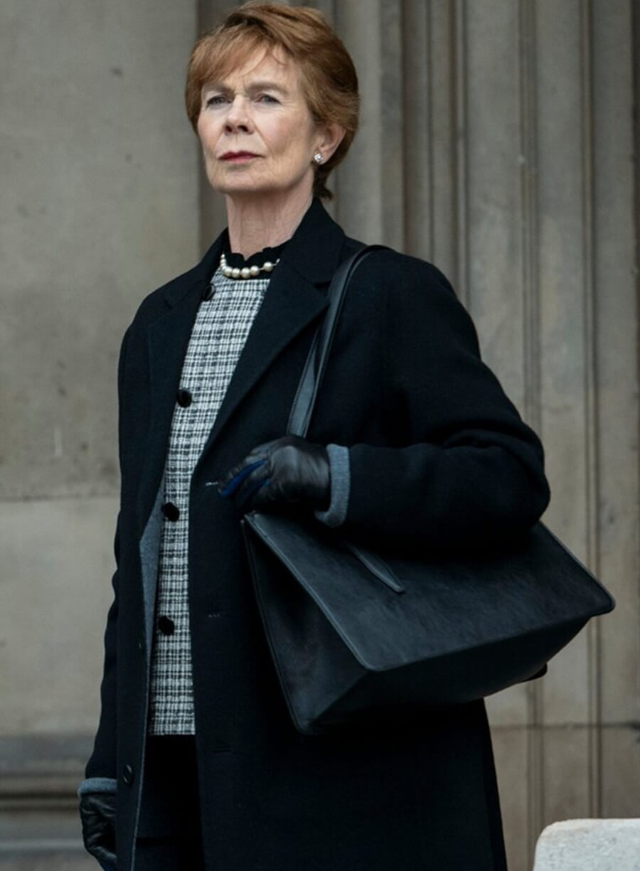 Margaret Roylin The Diplomat Black Coat